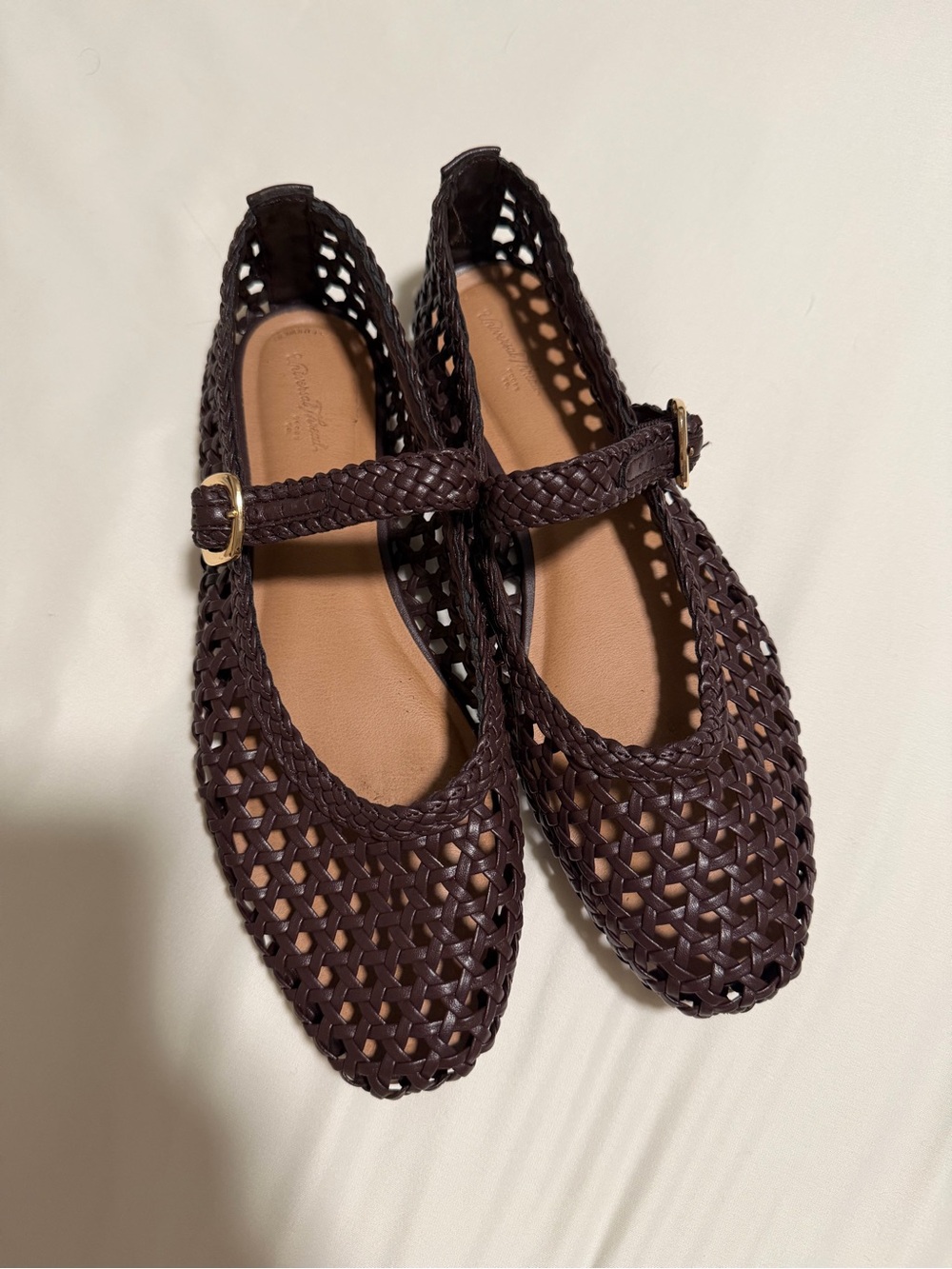 Universal Thread Braided Mary Jane Flats - Dark Brown with Gold Buckle - Picture 5 of 6